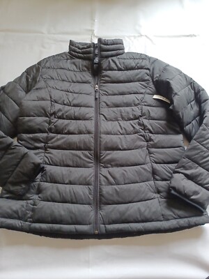 Amazon Essential Damen Jacke. Schwarz. Gepolstert. langarm. Reißverschluss. Größe XLarge