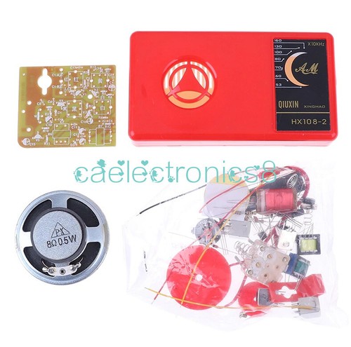 1 Set 7 Tube AM Radio Electronic HX108-2 DIY Kit Electronic Learning Kit NEW - Foto 2 di 7