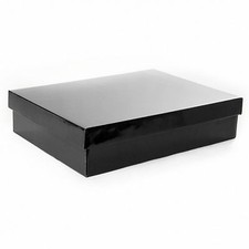 Black Large - Small Cardboard Box Gift Wedding Bridesmaid Gown Dress Pack Boxes