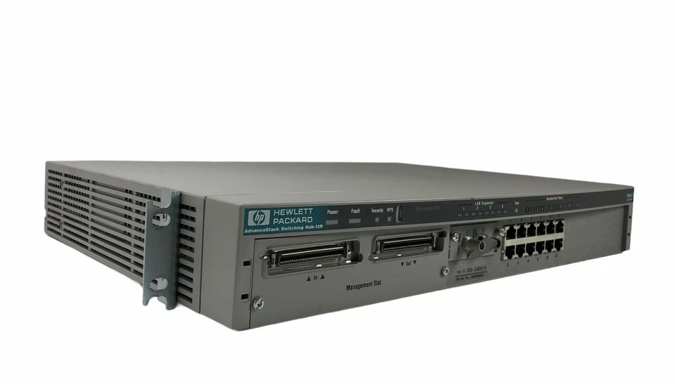 HP J3200A AdvanceStack Switching Hub-12R 10BaseT   - Image 3 of 4
