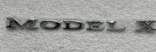 Tesla Model X Liftgate Badge / Nameplate Logo Chrome 1047855-00-A OEM
