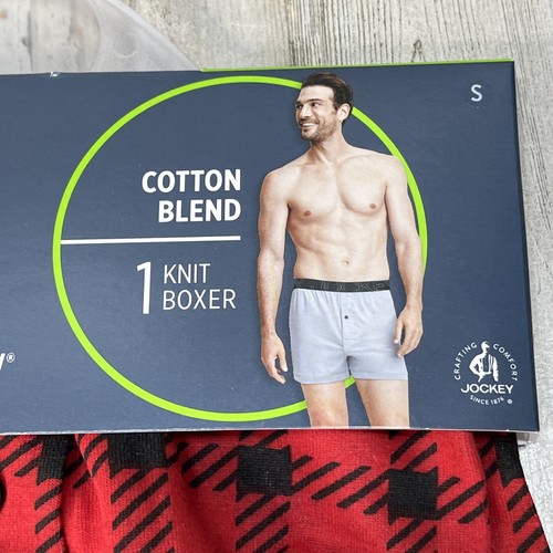 Boxer tejido mezcla algodón mezcla activa Jockey para hombre talla S rojo negro $18. X5 - Imagen 3 de 7
