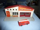W131-MATCHBOX LESNEY MF-1 FIRE STATION NO BOX.**RED ROOF**SEE DESCRIPTION