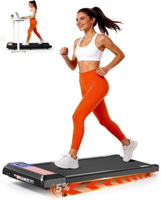 Walking Pad Treadmill with 5% Incline, under Desk Treadmill for Home Office, 2.5