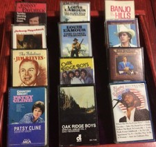 Lot of 12 Vintage Cassette Tapes Various Artists country