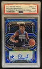 2020-21 Prizm Anthony Edwards Rookie Prizm Blue Wave Auto #RP-AEW PSA 9
