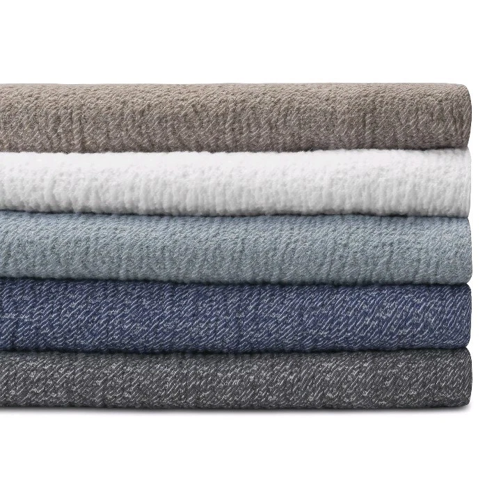 Matouk "Pacific" TWIN Coverlet, 100% Egyptian Cotton, Pool, NWT - Image 2 of 4