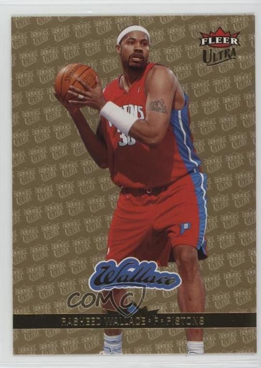 2006-07 Fleer Ultra Gold Medallion Rasheed Wallace #46 d4v