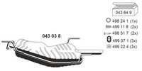 EndschalldäMpfer NachschalldäMpfer Ernst 043038 FüR Opel Vectra J96 Caravan CC
