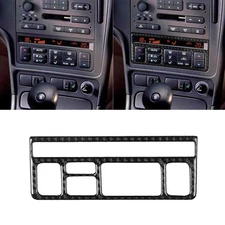 Real Carbon Fiber Center Console AC Climate Switch Panel Trim For Saab 9-5 99-05