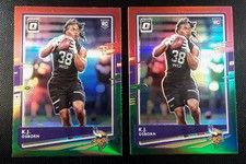 2020 Panini Donruss (2) K.J. Osborn RC #P-252 Optic Preview Red & Green Prizm