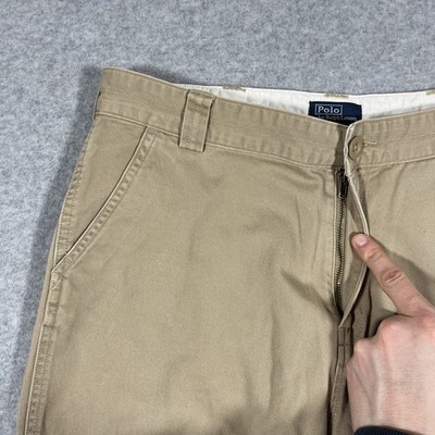 Vintage Polo Ralph Lauren Cargo Pants Youth Boys Sz 20 Beige Baggy