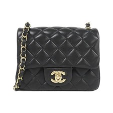 Chanel Lambskin Shoulder Bag Women Black One Size 565625