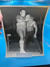 Vintage Wrestling 8 x 10 Original Promo Picture Photo NWA Wahoo McDaniel headloc