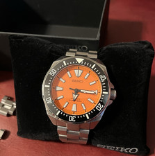 Seiko Prospex SRPC07 Orange Dial Automatic Diver Stainless Steel 200m Watch