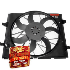 Engine Cooling Fan Assembly Radiator Fan for Select Dodge Jeep Models 12V 2-Pin