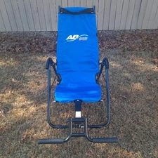 AB Lounge Sport Abdominal Workout Fitness Exercise Blue Lounger Chair Machine