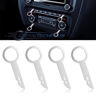 4PCS Radio Removal Key Release Tool for VW Audi Seat Skoda Mercedes Stereo Audio