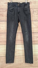 VOI LONDON 30" black distressed skinny jeans