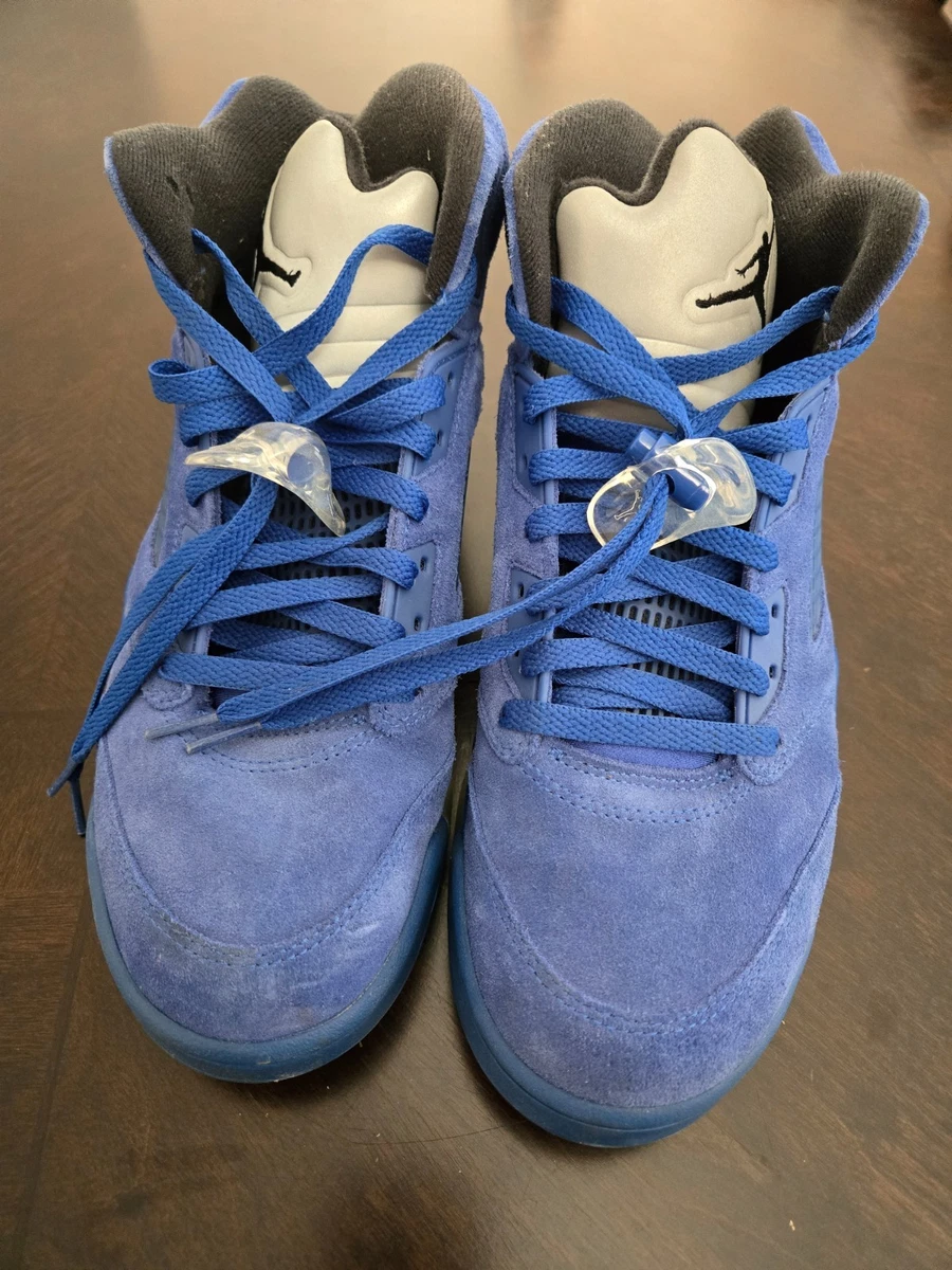 Preços baixos em Jordan 5 Retro Blue Suede | eBay