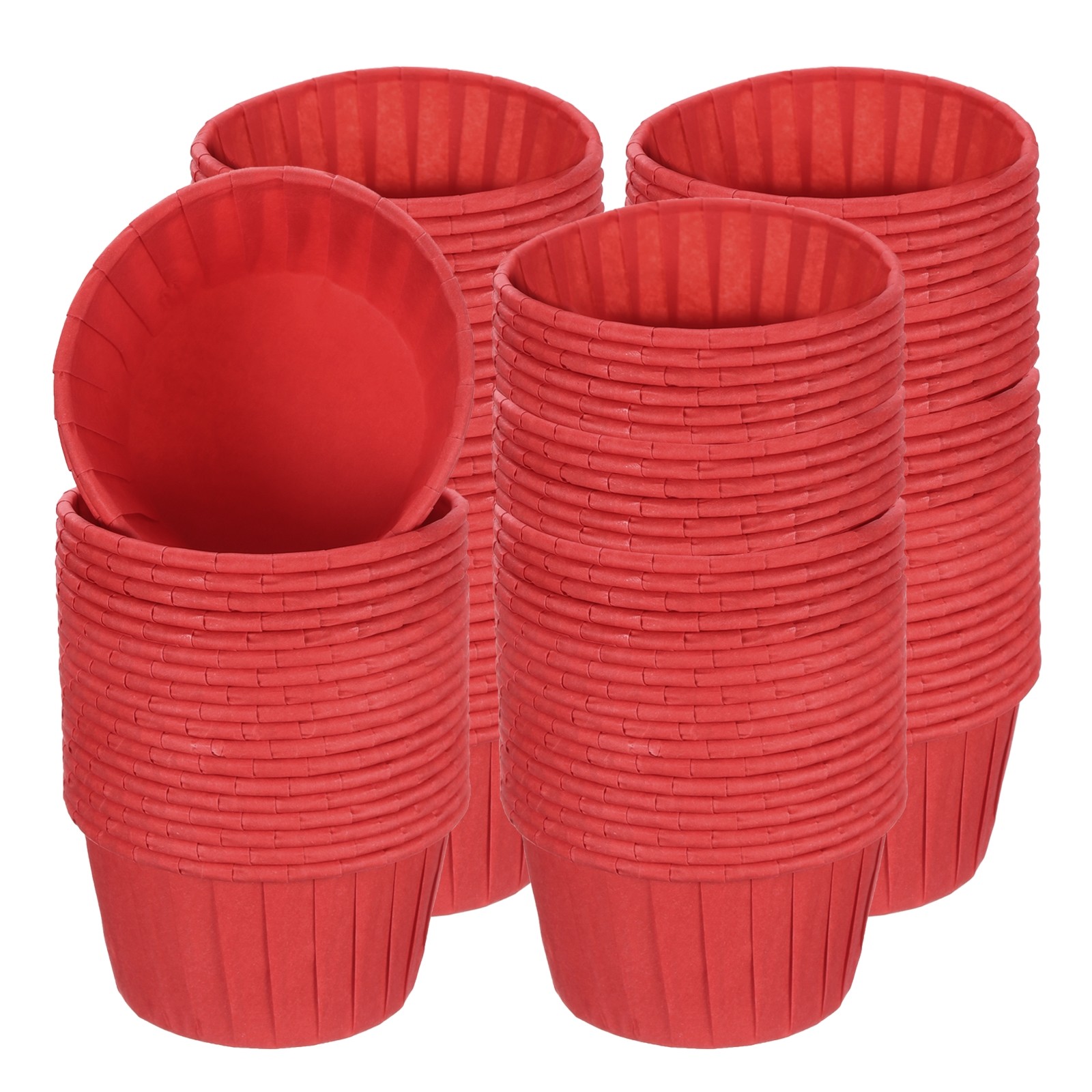 150Pcs Red Mini Cupcake Liners for Baking and Party Decor