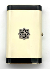 Tiffany & Co. Art Deco 14K Gold, Diamond & Enamel Cigarette Case, Circa 1920's
