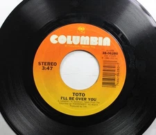 Rock 45 Toto - I'Ll Be Over You / In A Word On Columbia