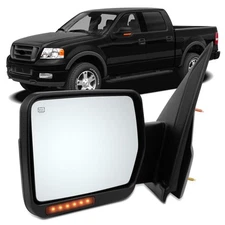 ✅For 07-14 Ford F150 Power Heated LED Signal Puddle Driver Side View Mirror Left