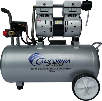 California Air Tools 8010A 1 HP 8gal Quiet & Oil-Free Alum Air Compressor New