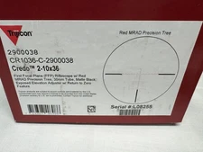 Trijicon Credo 2-10x36 FFP MRAD 2900038