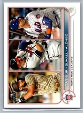 2022 Topps #146 NL HR Leaders (Fernando Tatis Jr. / Adam Duvall / Pete Alonso)