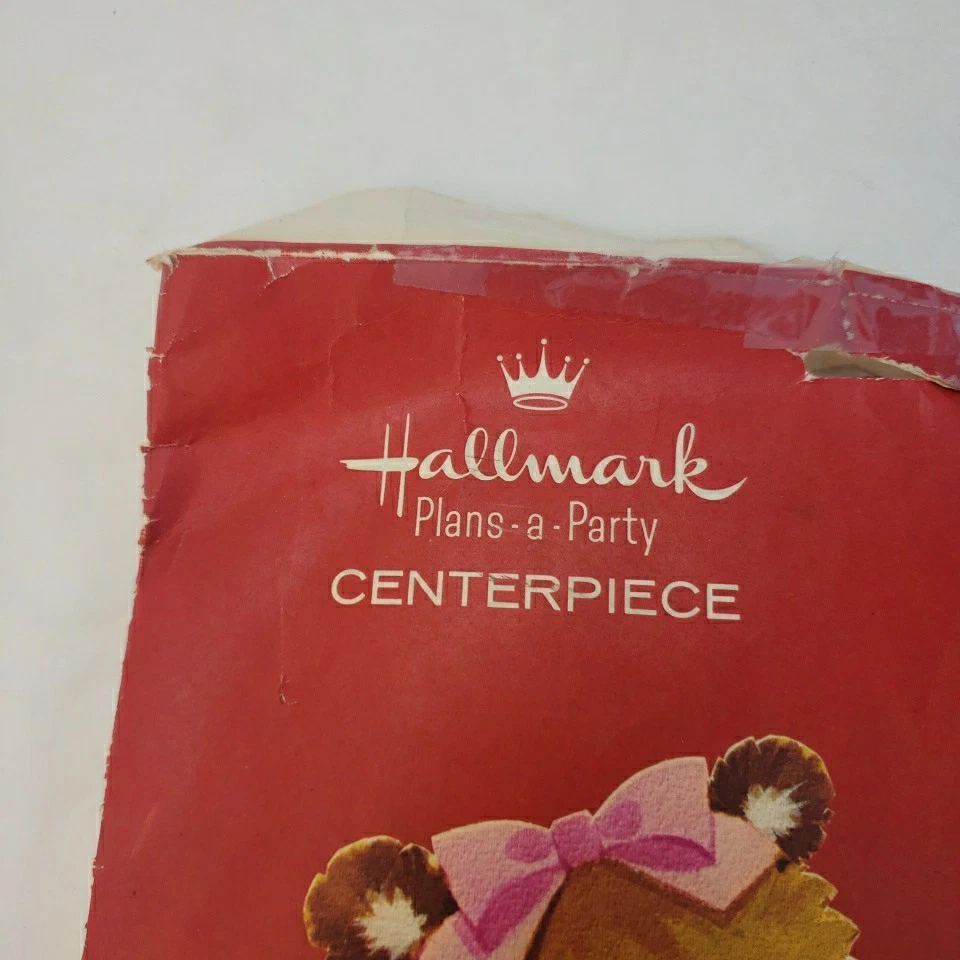 Centro de mesa vintage con sello Ricitos de oro antromórfico decoración de fiesta de cumpleaños Foto 4 de 4