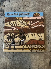 Earthtones Painted Desert Tile Trivet 1999 Krit