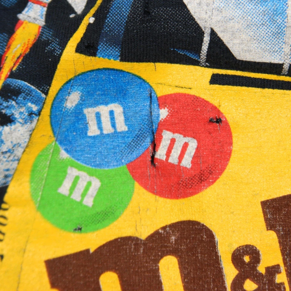 Camiseta NASCAR Vintage Años 90 Juvenil L Negra M&M Ernie Irvan AOP Racing Rocket Foto 2 de 4