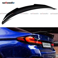 For BMW G30 530i 540i 2017-23 PSM Style Rear Trunk Spoiler Wing Lip Gloss Black