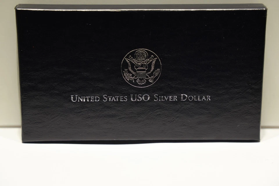 Proof 1991-S USO 50th Anniversary Commemorative 90% Silver Dollar Box/COA - Image 2 of 4