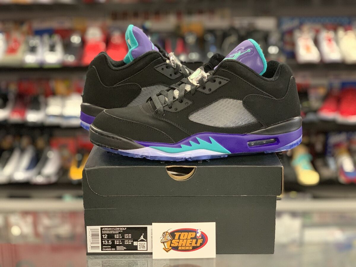 DS New Air Jordan V 5 Low Golf Black Grape Size 12 VTG DS New Air Jordan V 5 Low Golf Black Grape Size 12 VTG