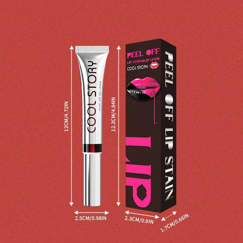 Lip Gloss Peel Off, Long Lasting Lip Tint, Peel Off Lip Stain Long Lasting / - Image 2 of 4