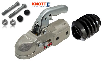 KNOTT K35-C bis 3500kg Kugelkupplung Ø60mm rund 2x M14 Schraubensatz FALTENBALG