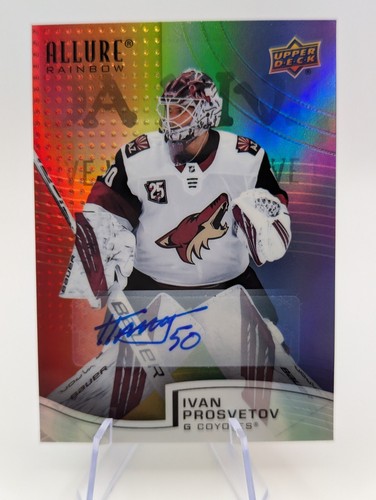 2021-22 Upper Deck Allure IVAN PROSVETOV R-31 Full Rainbow Rookie Auto Autograph