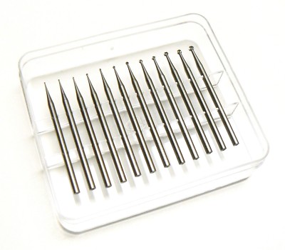 Jewelry Burs Set of 12 Round Burs Jewelers Ball Burs Fig 1 Round Rotary Tool Bit