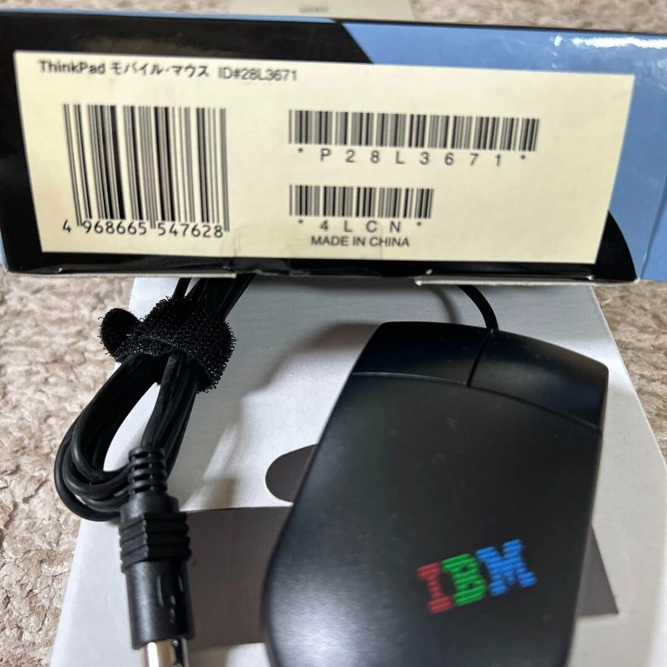 28L3671 Open Box IBM ThinkPad Mobile Mouse PS/2 Black from Japan - Image 4 of 4