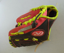 PRE-OWNED SOFT RAWLINGS WPL95DSP YOUTH BASEBALL GLOVE T-BALL LEFT HAND