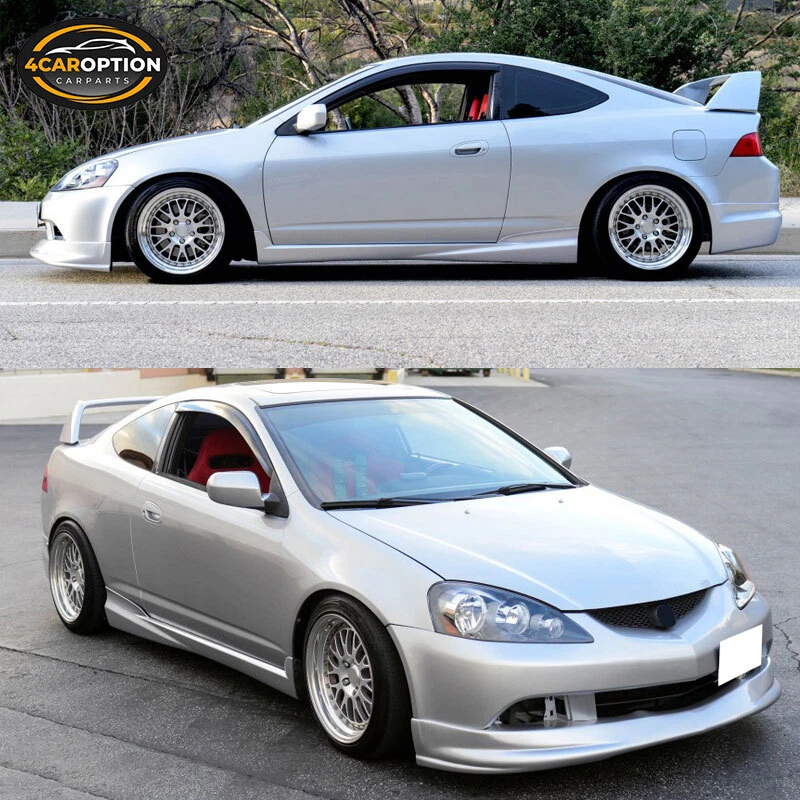 Fits 02-06 Acura RSX JDM Mugen Style Side Skirt Extension Panel Unpainted  PU | eBay