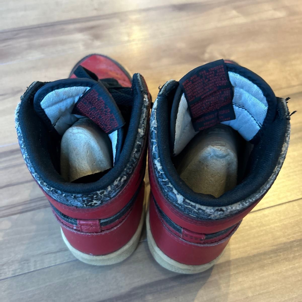 NIKE AIR JORDAN 1 BRED Black x Red 1985 Original Vintage