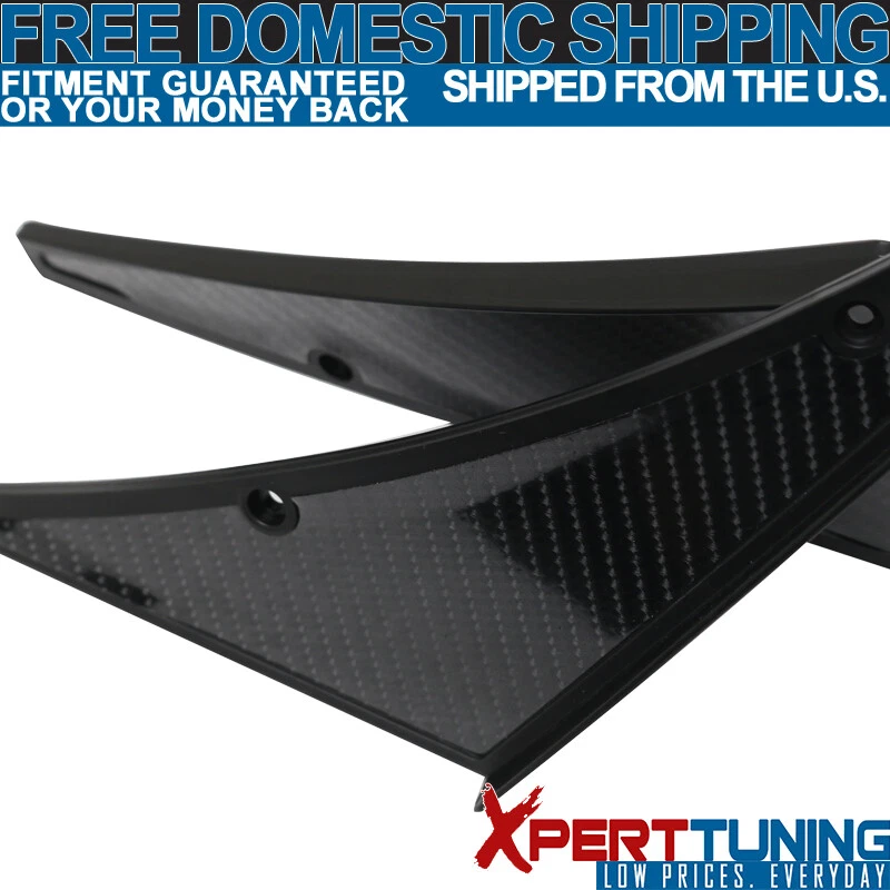Fits Chevrolet PU CFL Front Bumper Fin Spoiler Canards Splitters Foto 4 de 4