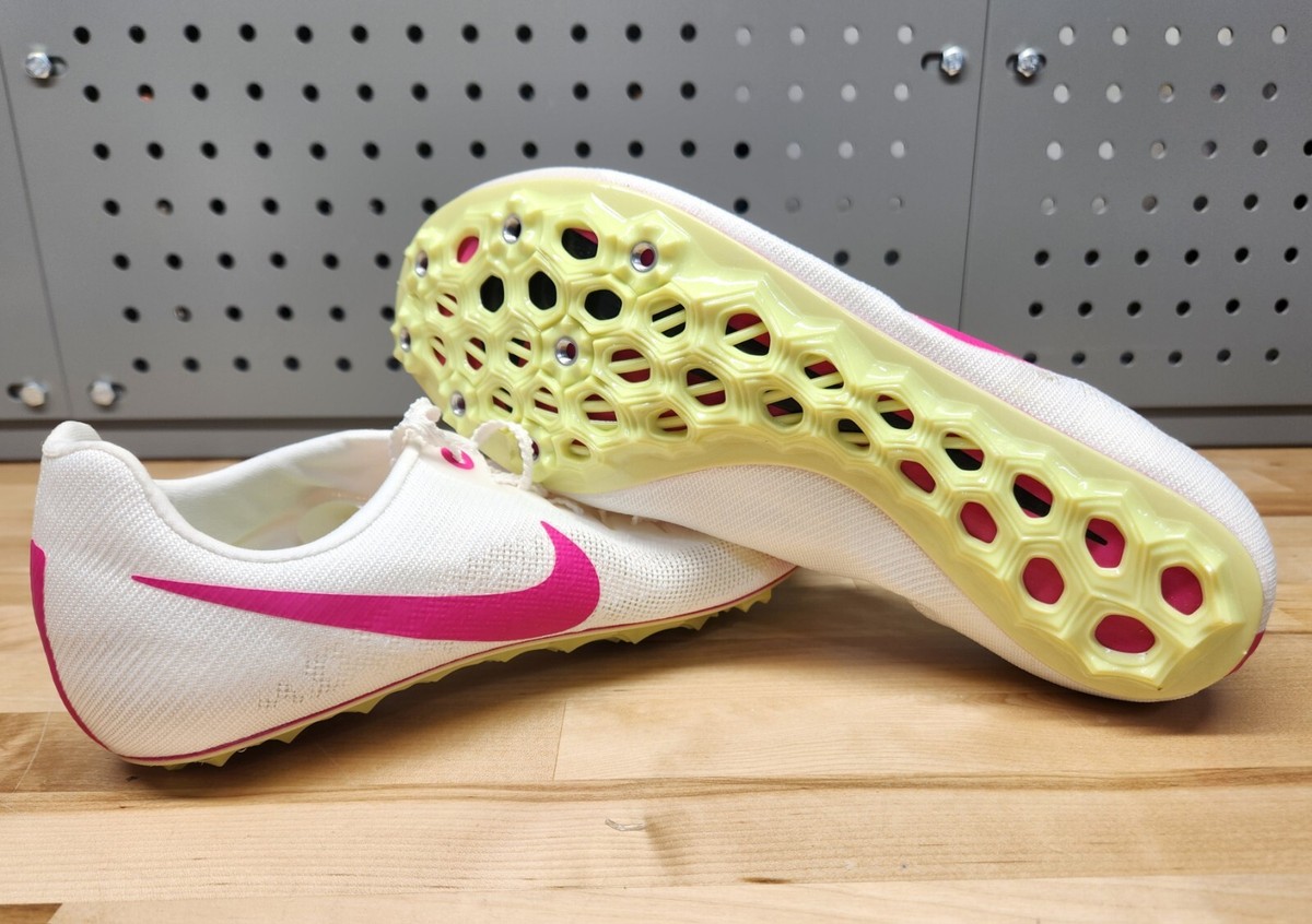 Mens Size 8.5 Nike Sprinting Spikes Zoom Ja Fly 4 Track & Field White DR2741-102 Nike Zoom JA Fly 4 Track Sprint Spikes Mens Size 9.5 White  main image 4
