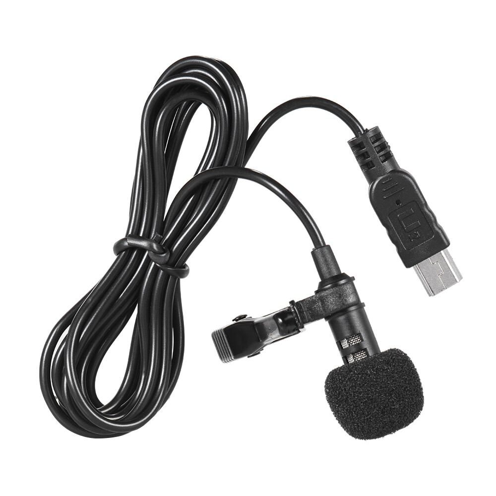 USB Microphone with Collar Clip for Gopro Hero3 3+4 150cm