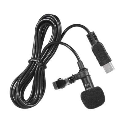 USB Microphone with Collar Clip for Gopro Hero3 3+4 150cm