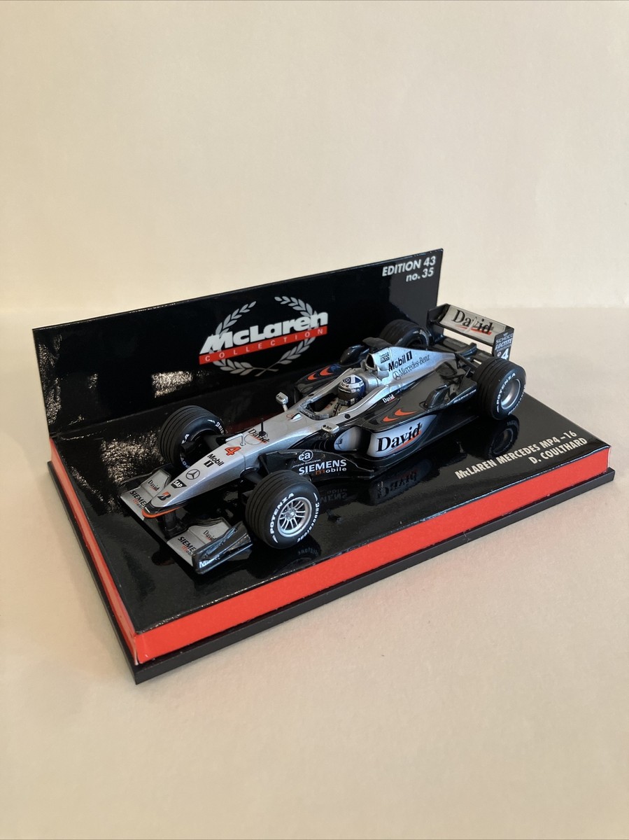 1/43 Minichamps F1 2001 McLaren MP 4/16 # 4 D. Coulthard 530014304